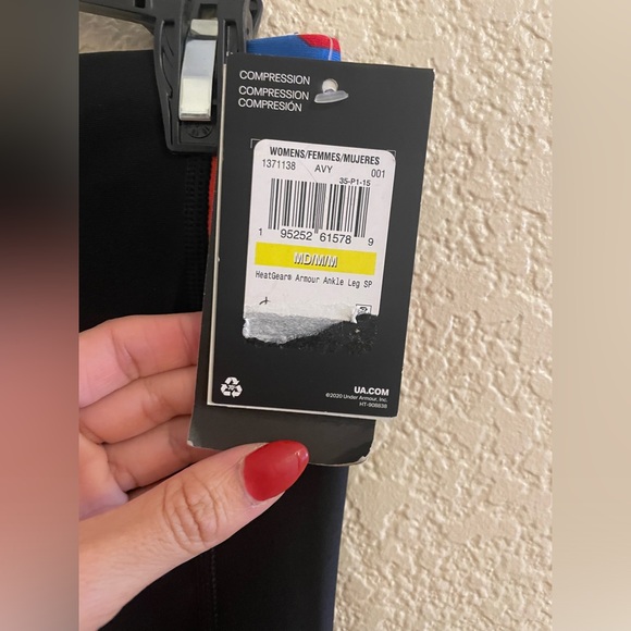 Under Armour heat gear compression high rise ankle legging nwt - Picture 6 of 8